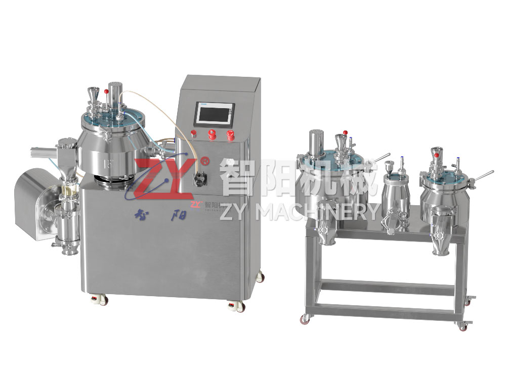 GHL R&D lab size High speed mixer granulator with interchangeable bowls